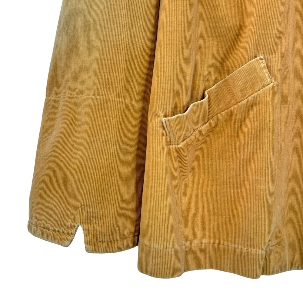 Vintage 1960s Corduroy Swing Coat Jacket Tan Yellow Nardi's of Dallas | L/XL - Picture 5 of 11